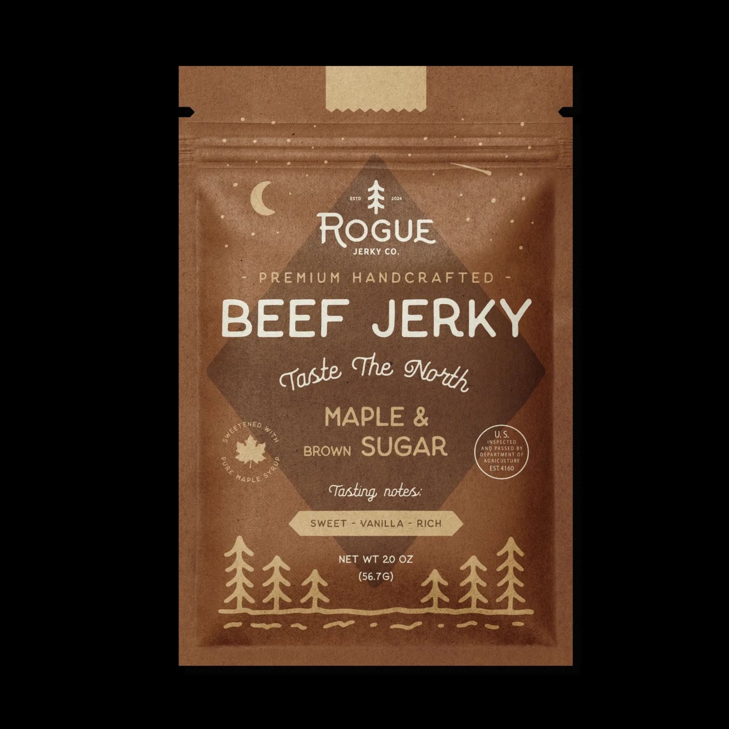 Maple & Brown Sugar Beef Jerky 2oz