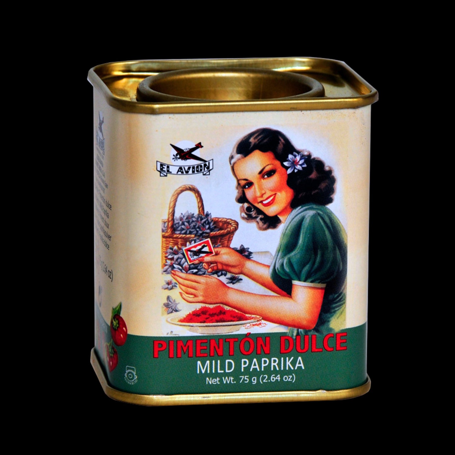 El Avion Sweet Paprika Vintage Tin 2.65oz