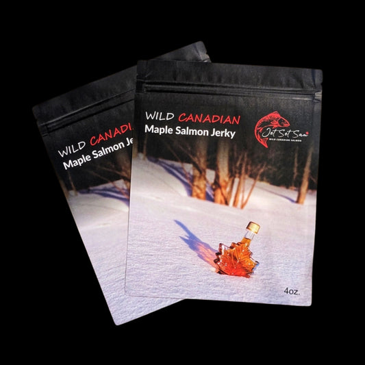 Wild Canadian Salmon Jerky Maple Flavor 4oz
