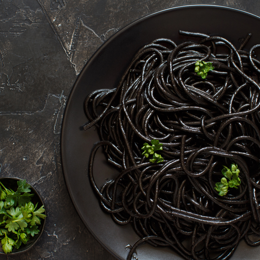 Organic Squid Ink Linguine - Italian Black Pasta