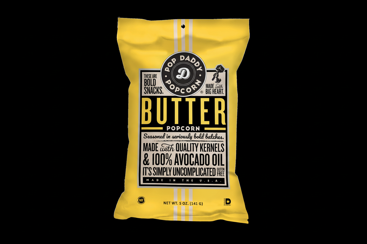 Pop Daddy – Natural Butter Flavored Popcorn 5.0oz