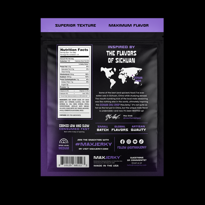 Max Jerky - Sichuan Chili Crisp Beef Jerky