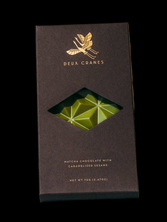 Matcha Chocolate with Caramelized Sesame
