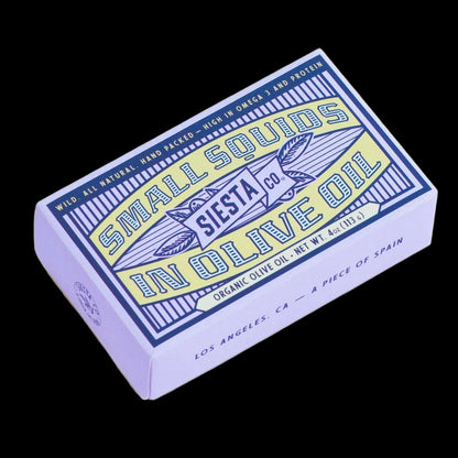 Siesta Co - Small Squids in Organic Extra Virgin Olive Oil