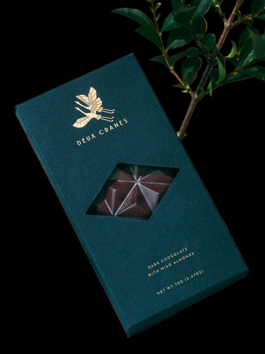 Dark Chocolate with Miso Almonds (Dairy Free)