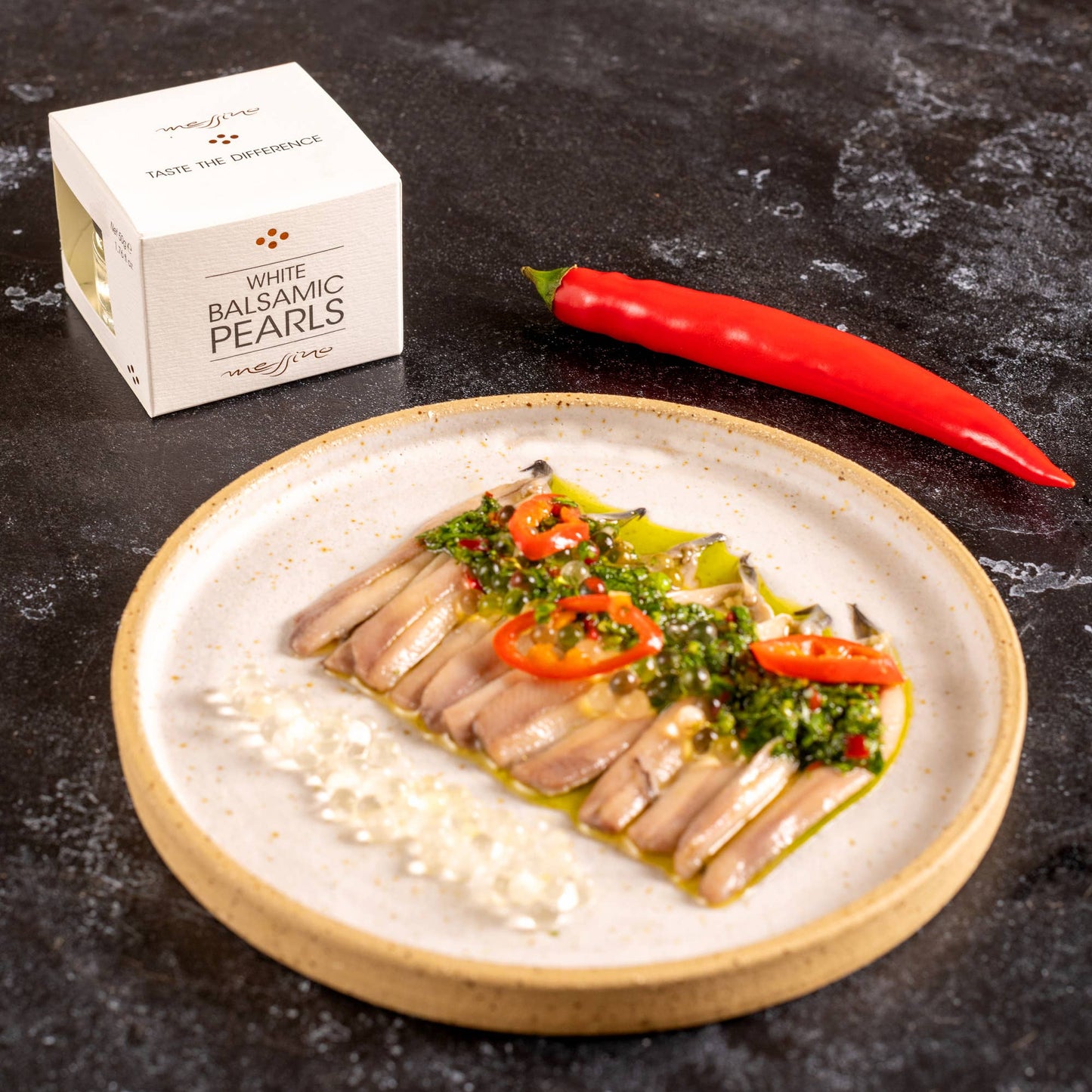 Messino White Balsamic Pearls