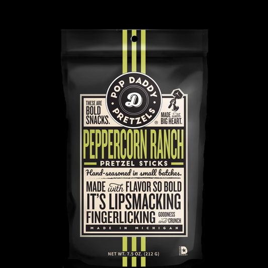 Pop Daddy – Peppercorn Ranch Seasoned Pretzels 7.5oz