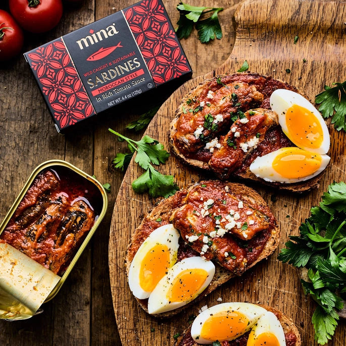 4.4 oz Sardines Moroccan Style in Rich Tomato Sauce