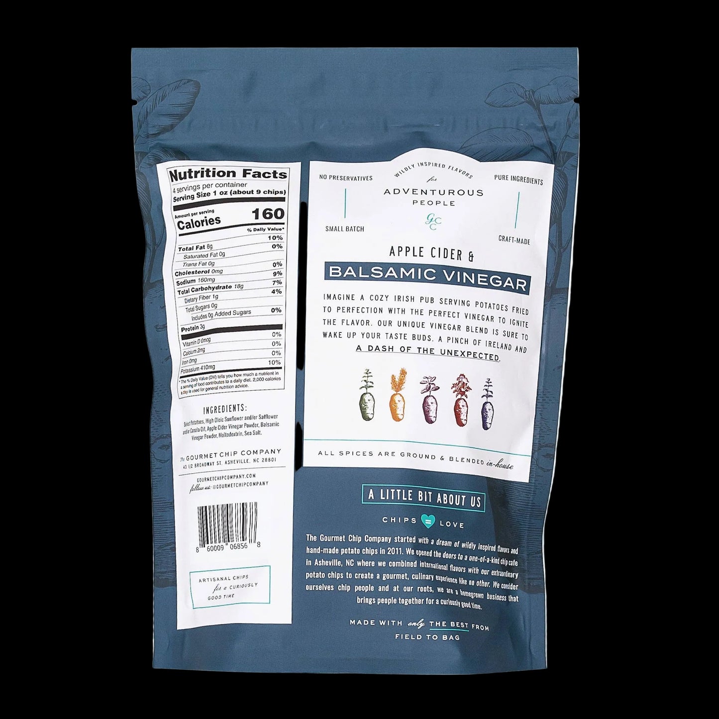 Gourmet Chip Company - Apple Cider and Balsamic Vinegar Thick Cut Potato Chips