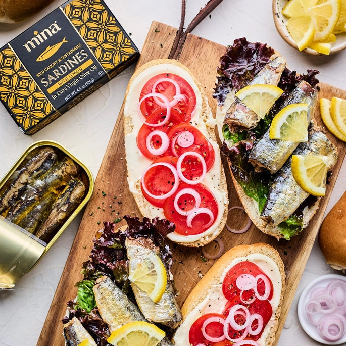 4.4 oz Sardines in Extra Virgin Olive Oil with Lemon
