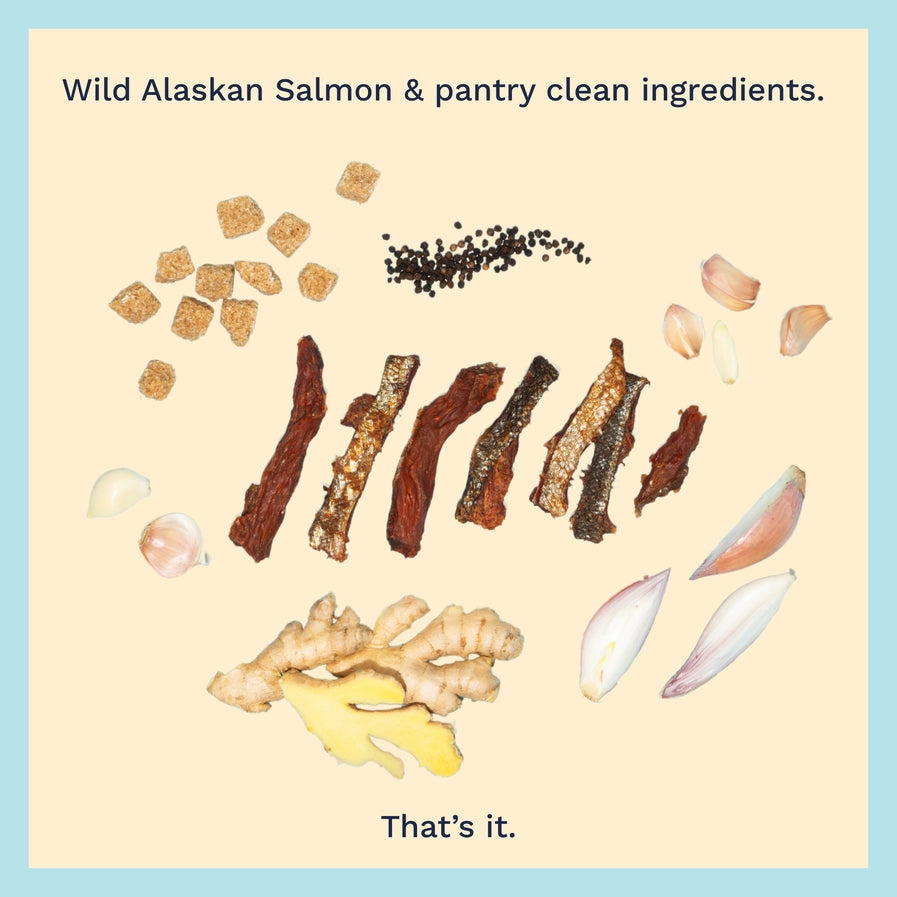 Sea Salt Wild Alaskan Sockeye Salmon Jerky 2oz