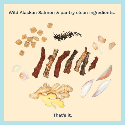 Teriyaki Wild Alaskan Sockeye Salmon Jerky
