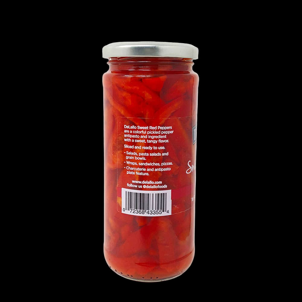 Delallo Sweet Red Peppers (Strips)