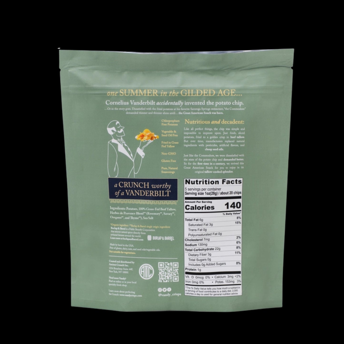 Vandy Potato Chips, Herbes De Provence, 5oz