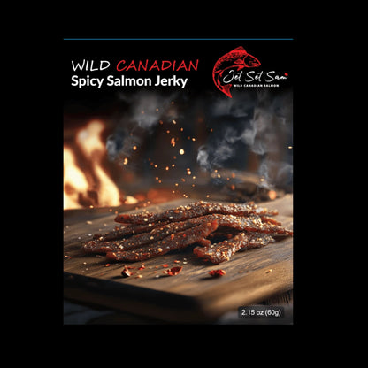 Wild Canadian Salmon Jerky Spicy Flavor 2.15 OZ