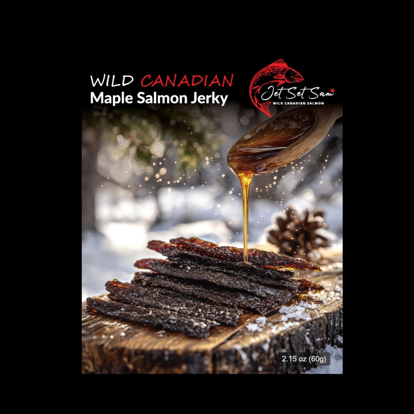 Wild Canadian Salmon Jerky Maple Flavor 2.15oz