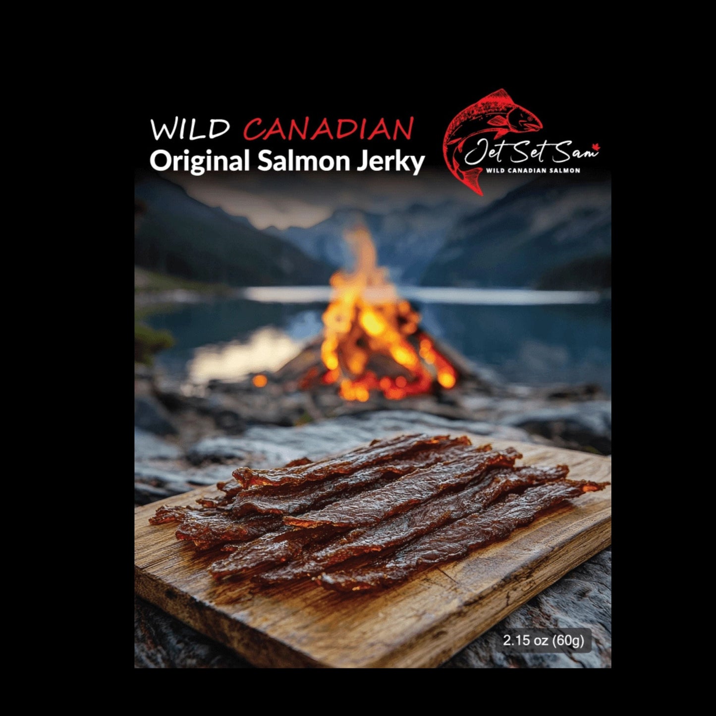 Wild Canadian Salmon Jerky Original Flavor 2.15 OZ