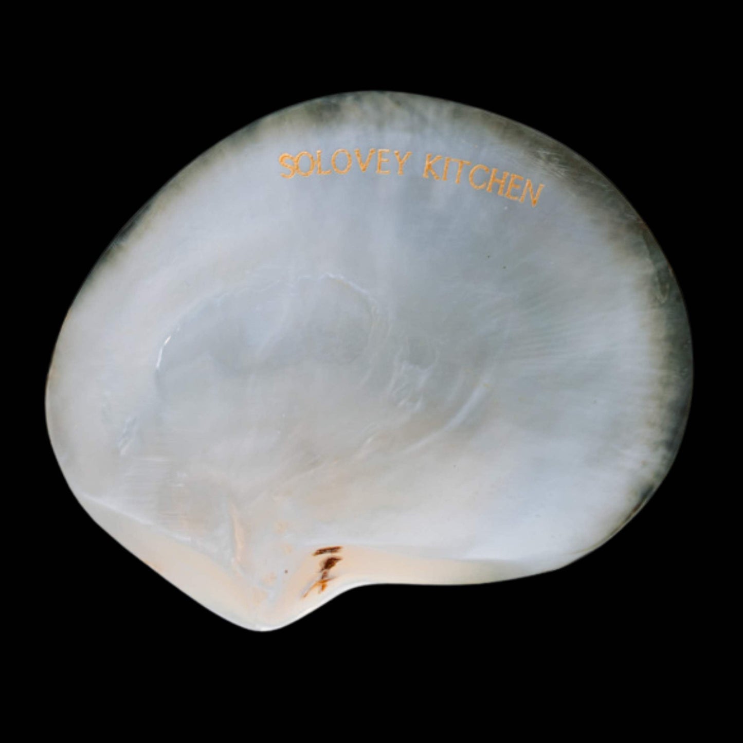 Black Mother of Pearl Caviar Plate and Spoon