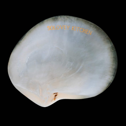 Black Mother of Pearl Caviar Plate and Spoon