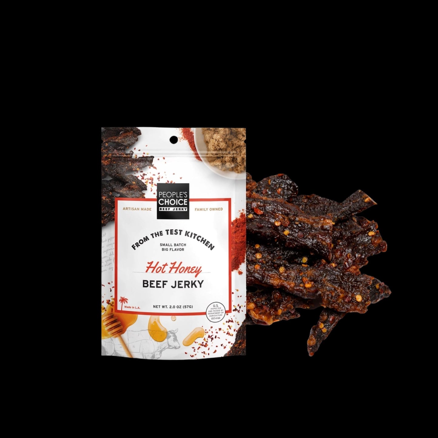 People's Choice - Hot Honey Beef Jerky 2.0oz