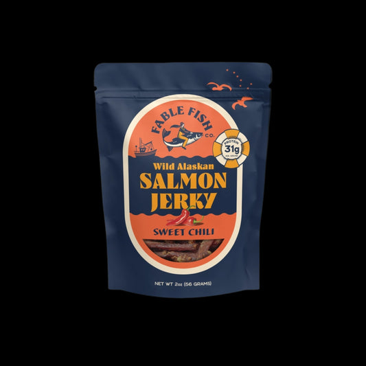 Wild Alaskan Sockeye Sweet Chili - Salmon Jerky