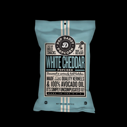 Pop Daddy – Real White Cheddar Flavored Popcorn 6.0oz