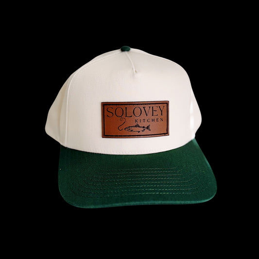 Solovey Kitchen Leather Patch Hat