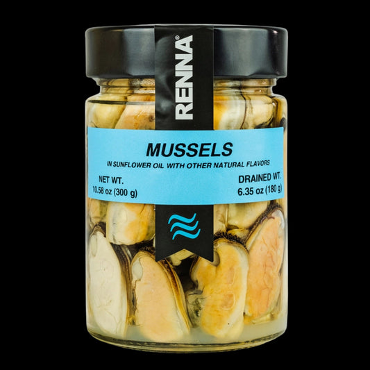 Renna, Succulent Mussels Preserved in Sunflower Oil (10.58 oz)