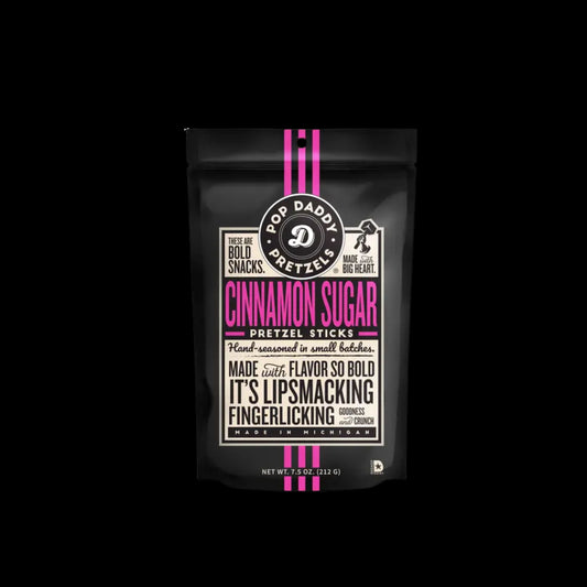 Pop Daddy – Cinnamon Sugar Seasoned Pretzels 7.5oz