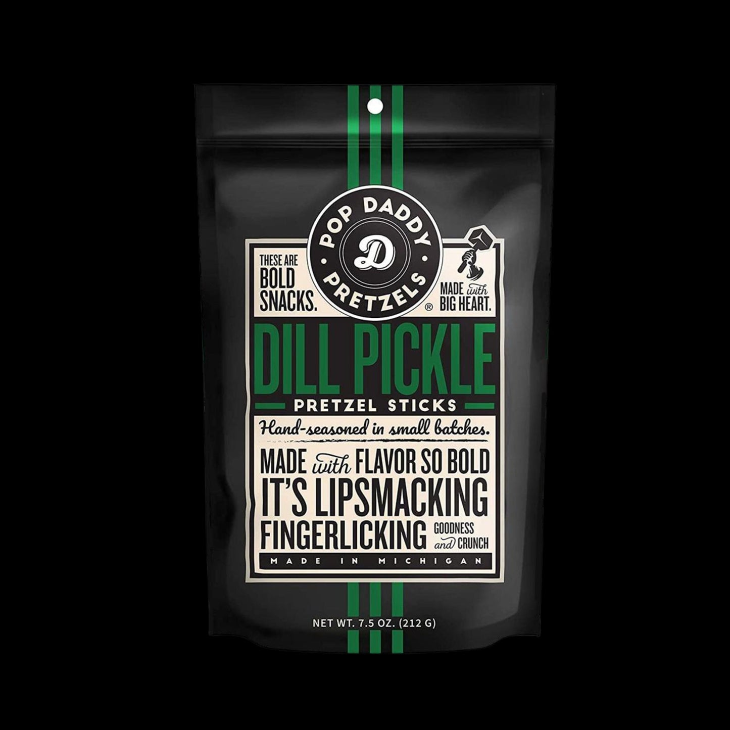 Pop Daddy Dill Pickle Pretzel Sticks 7.5 oz