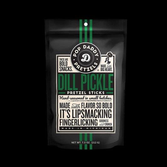 Pop Daddy Dill Pickle Pretzel Sticks 7.5 oz