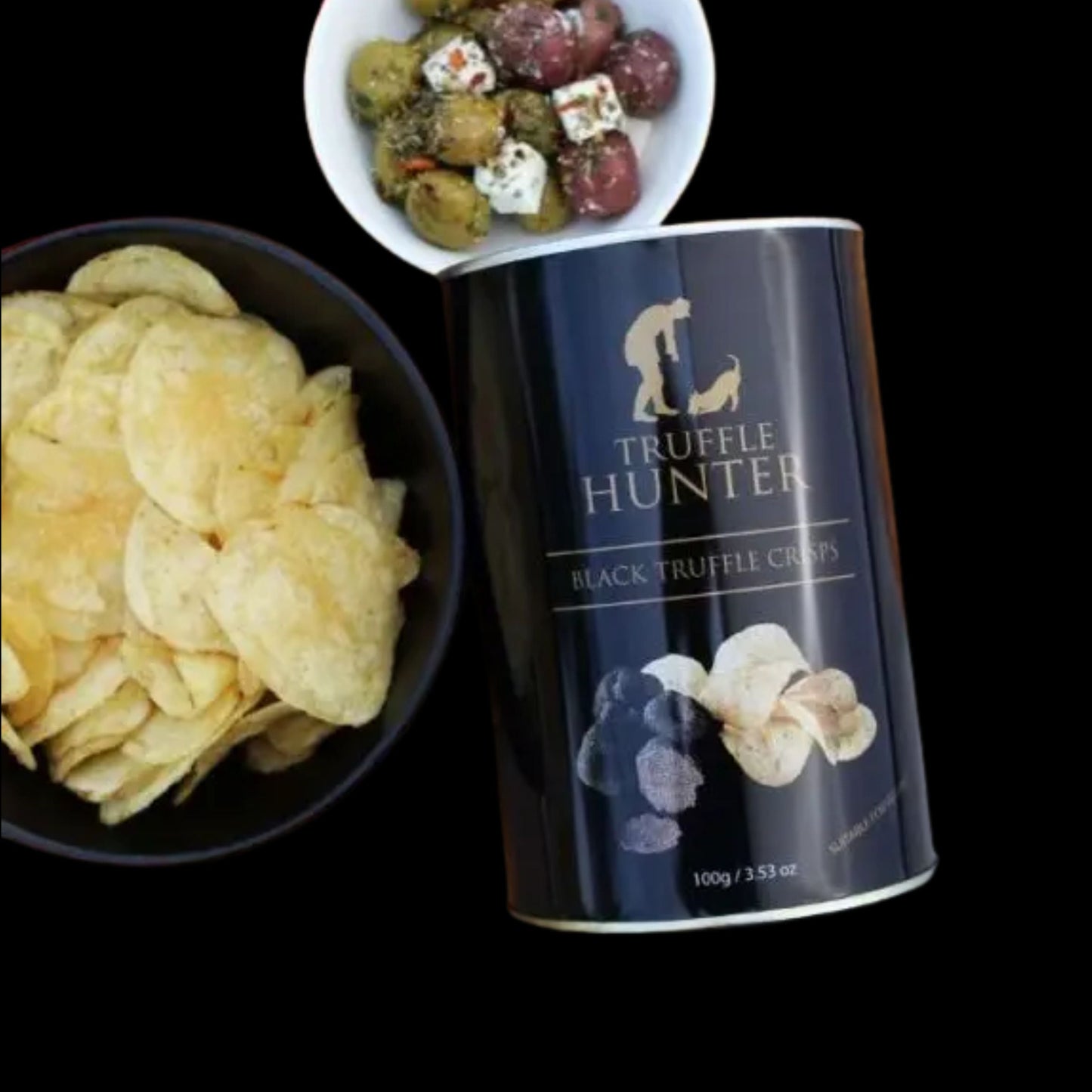 Truffle Hunter - Black Truffle Crisps 3.52oz Tin