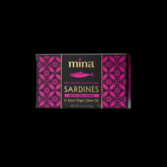 4.4 oz Sardines in Extra Virgin Olive Oil with Chili Pepper