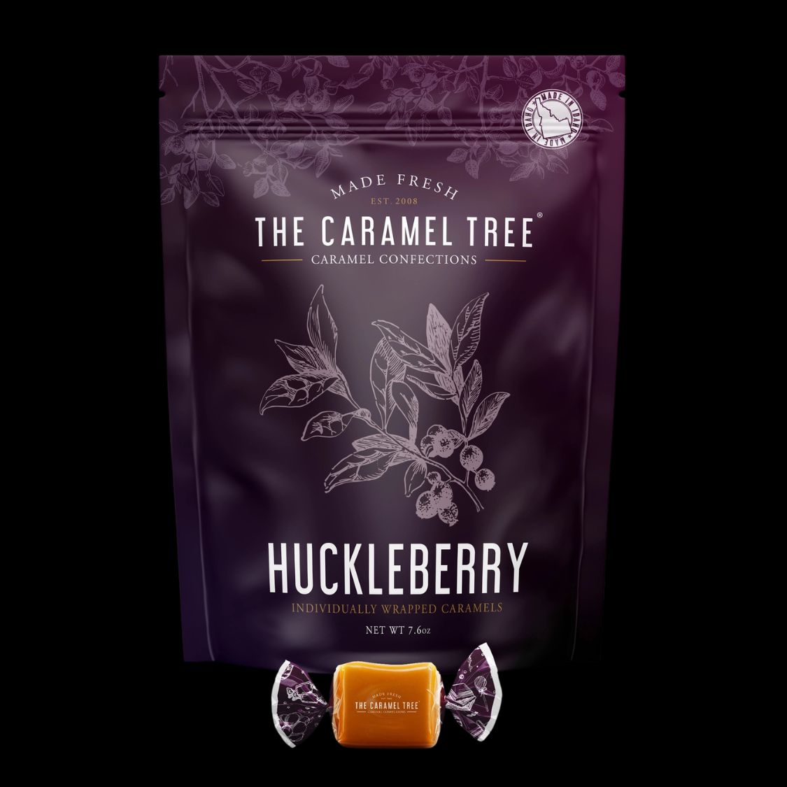 Huckleberry Caramel Pouch 7.6oz