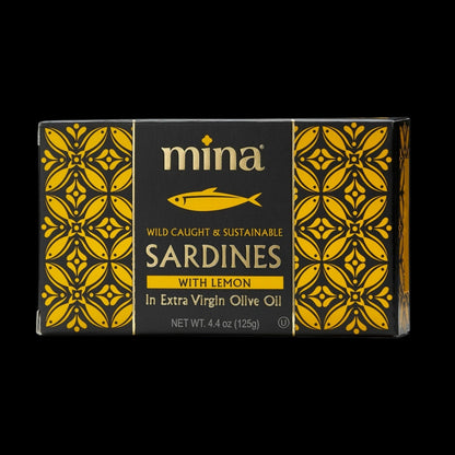 4.4 oz Sardines in Extra Virgin Olive Oil with Lemon