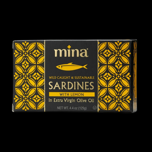 4.4 oz Sardines in Extra Virgin Olive Oil with Lemon