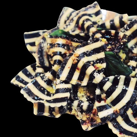 Black and White Bowtie Colored Pasta - 8.8oz (250gm)