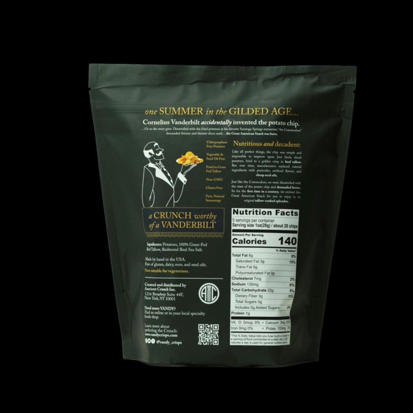 Vandy Traditional Potato Chips, 5oz Bag Case