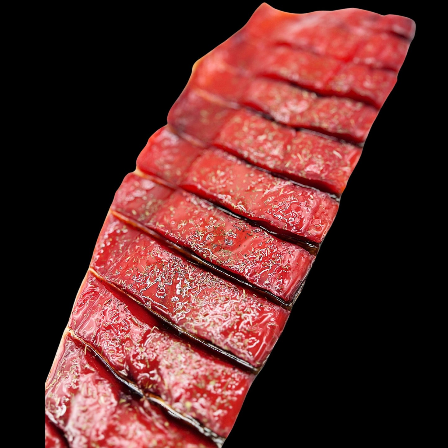 Candied Cold Smoked Sockeye Salmon {Copper River}