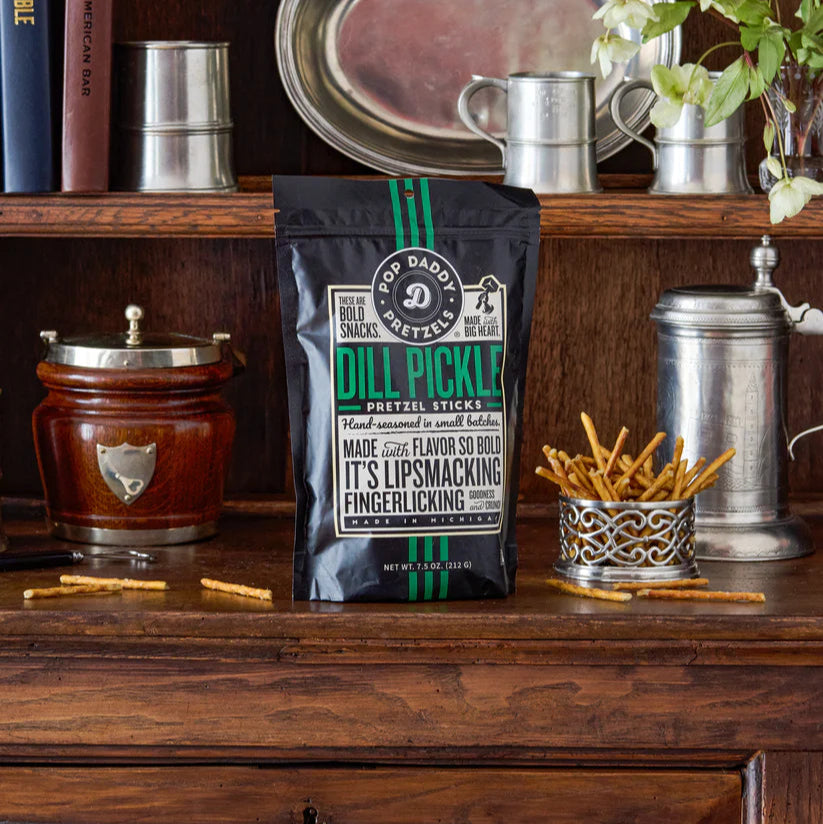 Pop Daddy Dill Pickle Pretzel Sticks 7.5 oz