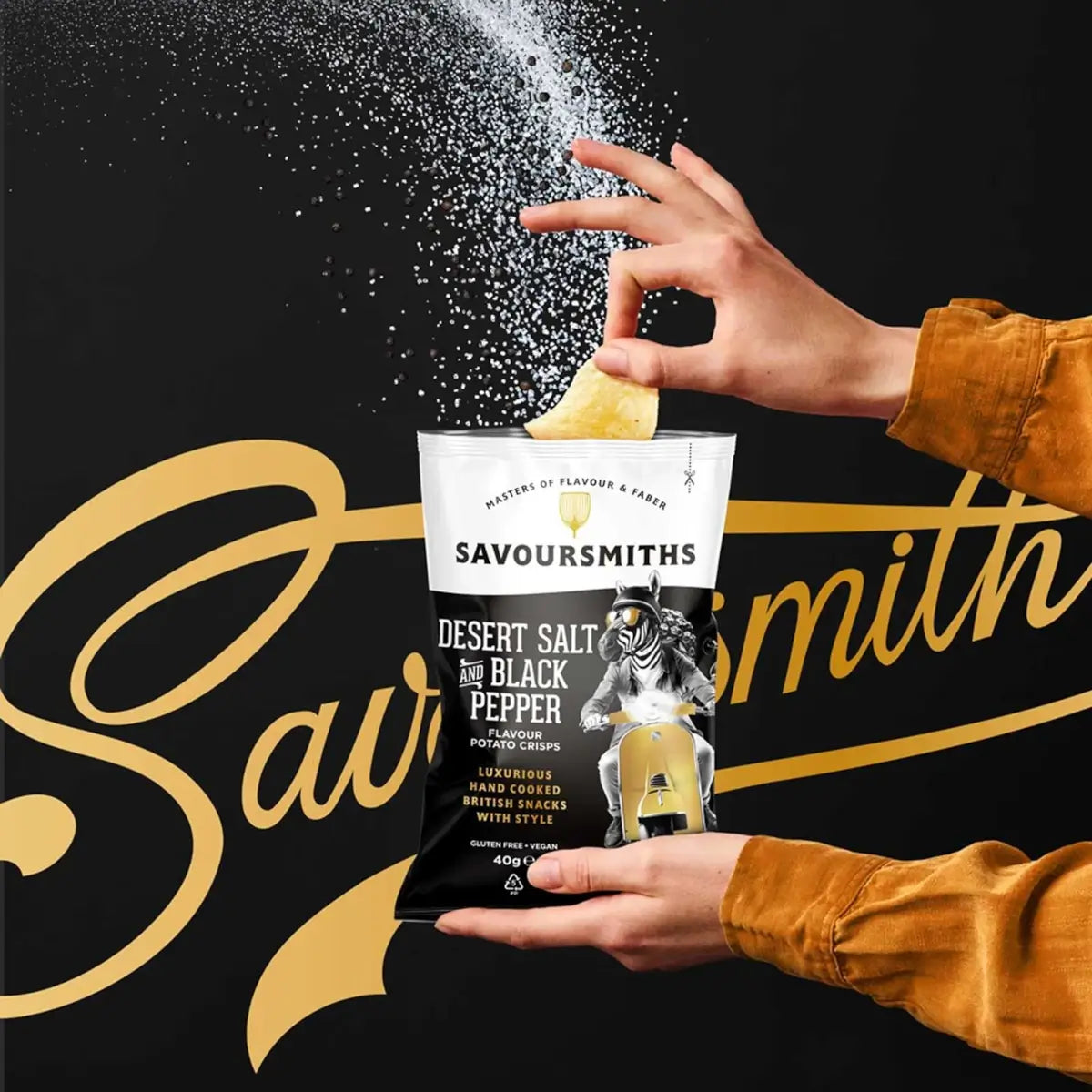 Savoursmiths Desert Salt & Black Pepper Potato Crisps 5.29oz