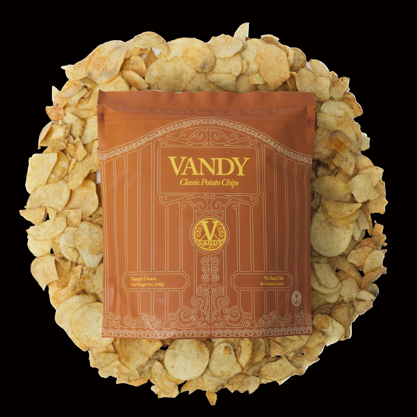 Vandy Crisps - French Onion - 5oz Bag Case