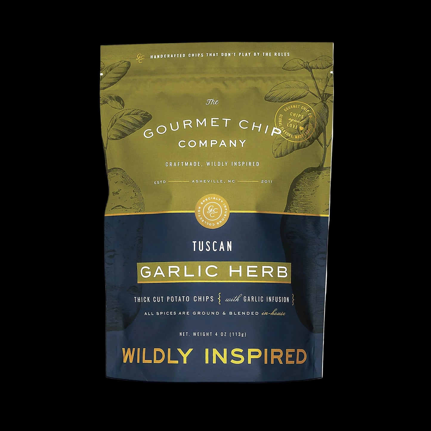 Gourmet Chip Company - Tuscan Garlic Herb Thick Cut Potato Chips
