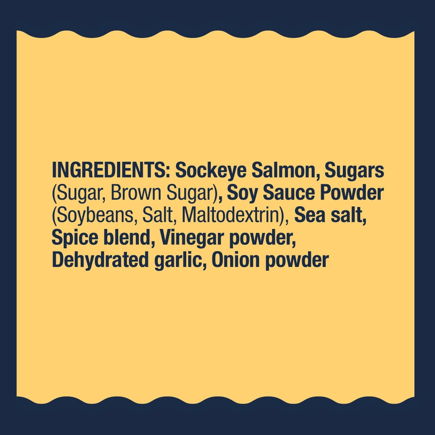 Teriyaki Wild Alaskan Sockeye Salmon Jerky