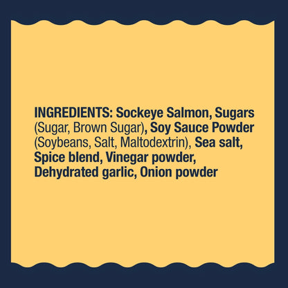 Teriyaki Wild Alaskan Sockeye Salmon Jerky