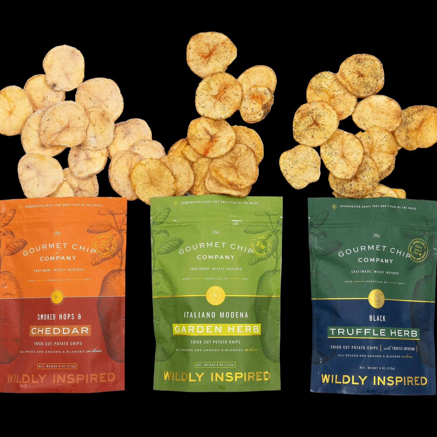 Gourmet Chip Company - Black Truffle Herb Thick Cut Potato Chips