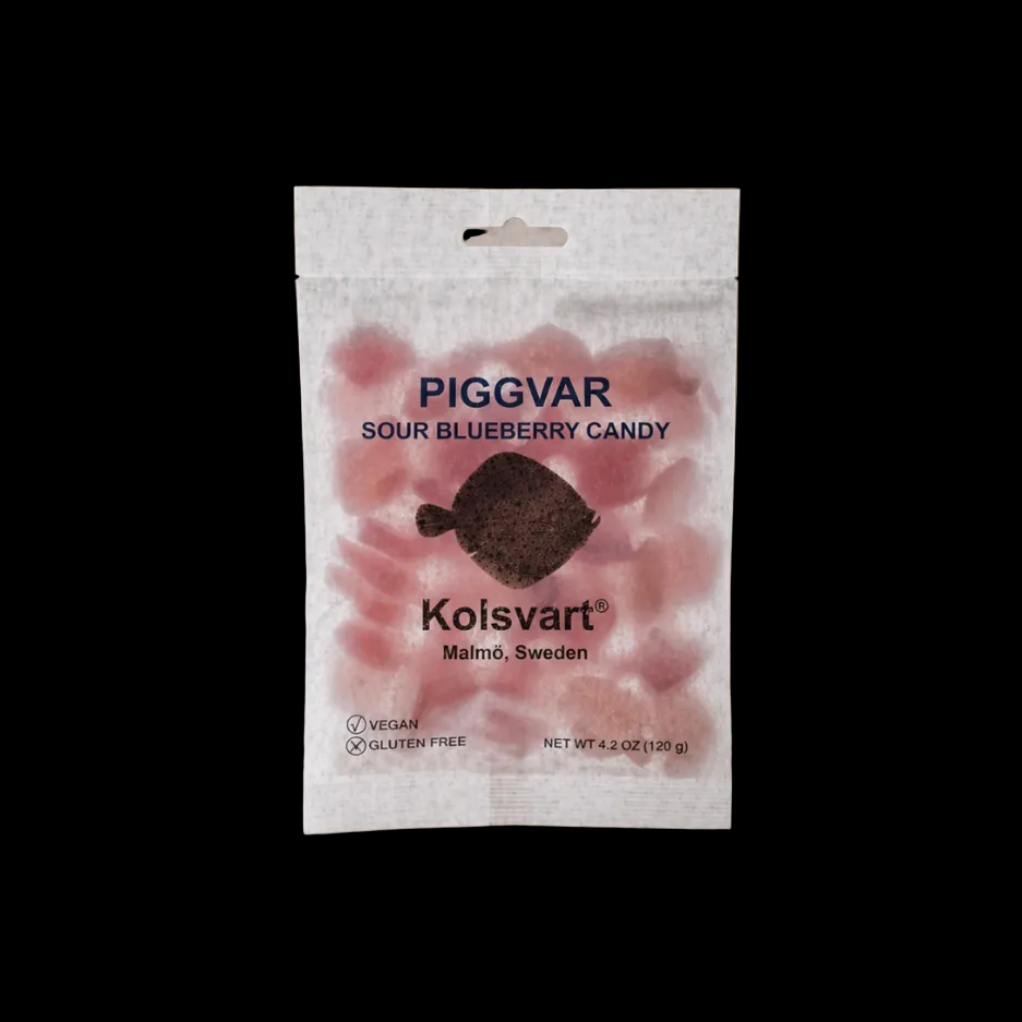 Kolsvart - Piggvar Sour Blueberry Candy Fish 4.25oz