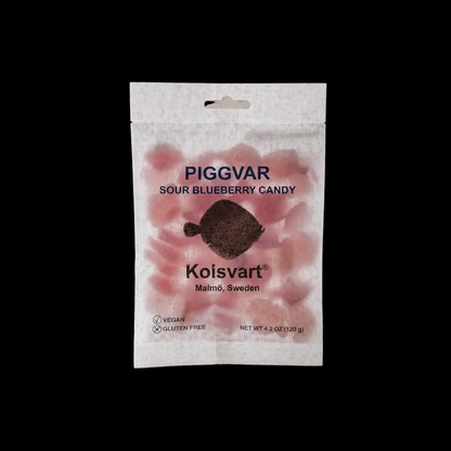 Kolsvart - Piggvar Sour Blueberry Candy Fish 4.25oz