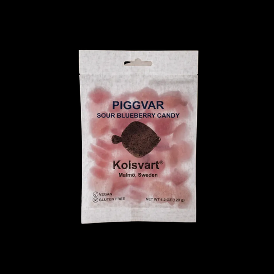 Kolsvart - Piggvar Sour Blueberry Candy Fish 4.25oz
