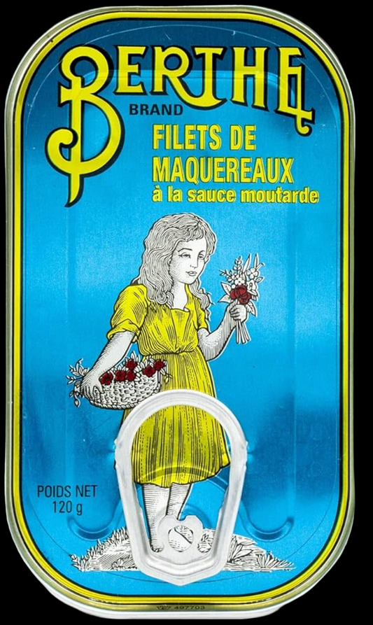 Berthe - Portugal - Mackerel Fillets in Mustard Sauce - 120 grams